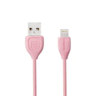 Remax Lesu USB - Lightning Opladerkabel 1 m. Pink (Blister)
