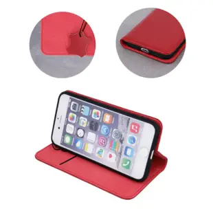 Smart Pro ægte læder flip cover til iPhone 13 Pro Rødbrun