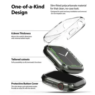Ringke Slim Case 2 stk til Apple Watch 7 41mm Transparent (Blister)