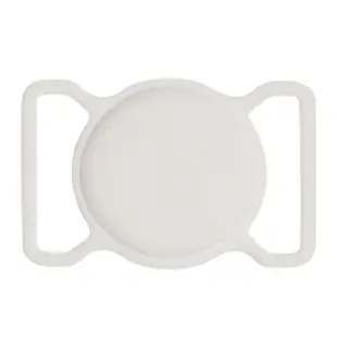 Silicone Flexibel Halshånd Cover til Apple AirTag Hvid/Sort