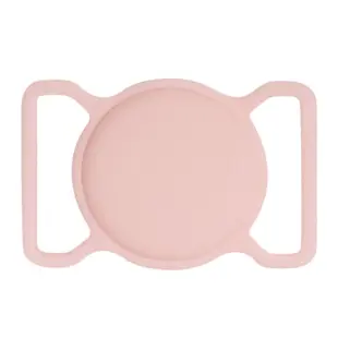 Silicone Flexibel Halshånd Cover til Apple AirTag Pink/Sort