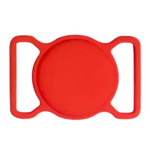 Silicone Flexibel Halshånd Cover til Apple AirTag Rød
