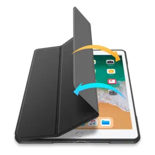 Dux Ducis Toby armored tough Smart Cover for iPad 9.7 (2017)(2018) Black