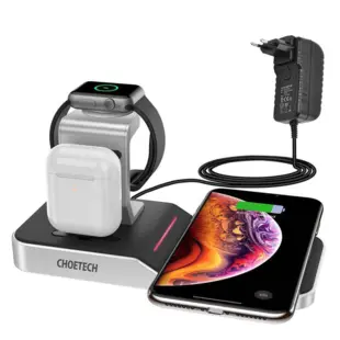 Choetech MFI Wireless Fast Charger 4-in-1 Sort