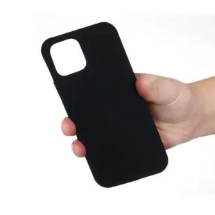 Hard Silicone Case til iPhone 13 Mini Sort