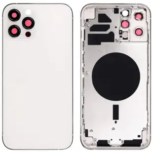 iPhone 12 Pro Max bagcover uden logo - sølv