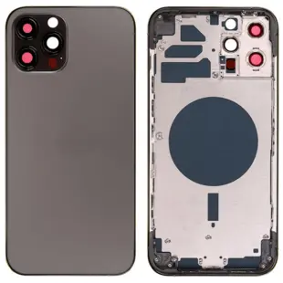 iPhone 12 Pro Max bagcover uden logo - Graphite