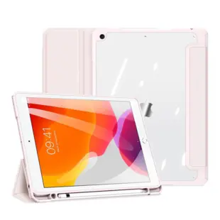 Dux Ducis Toby armored tough Smart Cover m. pen holder til iPad 10.2 (2019)(2020)(2021) Pink