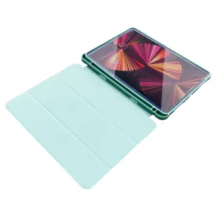 Tri-fold Smart Cover m. pen holder til iPad Air 4/5 (2020)(2022) Mørkegrøn Bulk