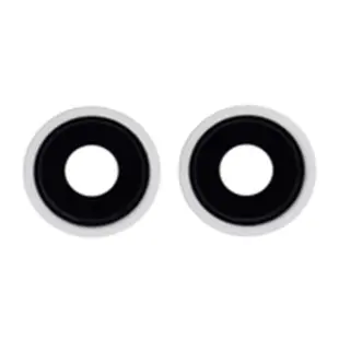 iPhone 13/13 Mini bagkamera linser med ramme - hvid