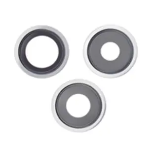iPhone 13 Pro / 13 Pro Max bagkamera linser med ramme - sølv
