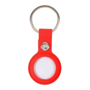 Silicone Keychain Case for Apple AirTag Red