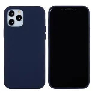 Silikone Soft Cover til iPhone 12/12 Pro Mørkeblå