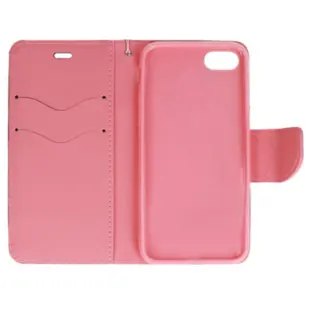 Magnet bookcase med stand funktion til iPhone 7/8/SE20/SE22 Sort/Pink