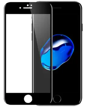Nordic Shield iPhone 6 Plus / 6S Plus Skærmbeskyttelse 3D Curved Sort (Bulk)