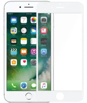 Nordic Shield iPhone 6 Plus / 6S Plus Skærmbeskyttelse 3D Curved Hvid (Bulk)