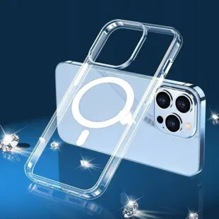 Flexair Hybrid MagSafe TPU Soft Cover til iPhone 14 Transparent
