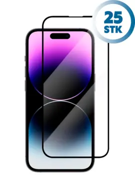 Nordic Shield iPhone 14 Pro Max Skærmbeskyttelse 3D Curved (Bulk) (25 stk)