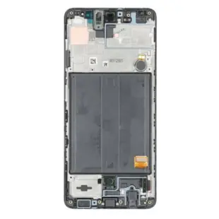 Samsung Galaxy A51 5G (A516B) OLED Skærm med ramme (Sort) (Original)