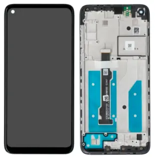 Motorola Moto G8 XT2045 Display with Frame (Black) (Original)