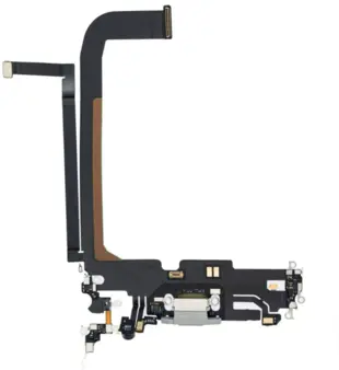 iPhone 13 Pro Max Charging Port Flex Cable - Silver
