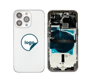 iPhone 13 Pro Max bagcover med small parts - OEM (sølv)