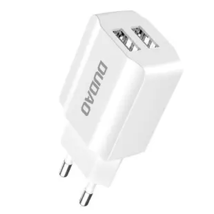Dudao Charge 2 x USB 5V / 2.4A Hvid (Blister)