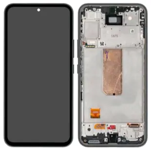 Samsung Galaxy A54 5G (A546B) OLED Skærm med ramme (Sort) (Original)