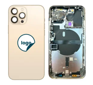 iPhone 13 Pro bagcover med small parts - OEM (guld)