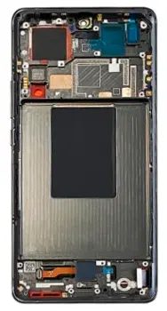 Xiaomi 12 Pro LCD skærm med ramme i Sort/Grå - 56000800L200 / 56000300L200