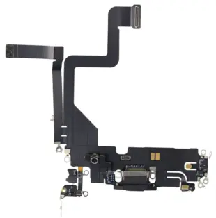 iPhone 14 Pro Charging Port flex kabel - sort