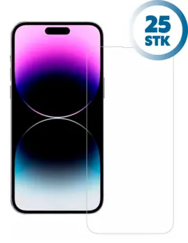 Nordic Shield iPhone 15 Skærmbeskyttelse (Bulk) (25 stk)