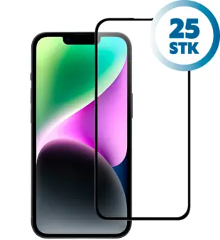 Nordic Shield iPhone 15 Pro Max Skærmbeskyttelse 3D Curved (Bulk) (25 stk)