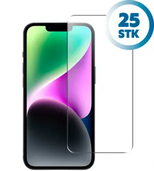 Nordic Shield iPhone 15 Plus Skærmbeskyttelse (Bulk) (25 stk)