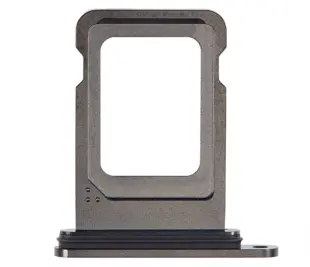 iPhone 15 Pro / 15 Pro Max simkort holder - sort titanium