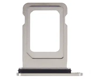 iPhone 15 Pro / 15 Pro Max simkort holder - hvid titanium