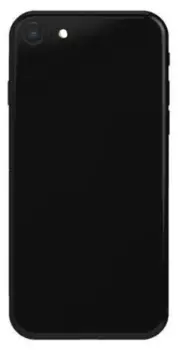 iPhone SE 2020 bagglas med kameralinse - OEM (sort)