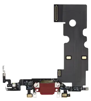 iPhone SE 2022 Charging Port flex kabel - rød