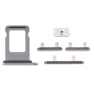 SIM Single Card Tray + Side Buttons (Power / Volumen) for iPhone 12 Pro/12 Pro Max Graphite