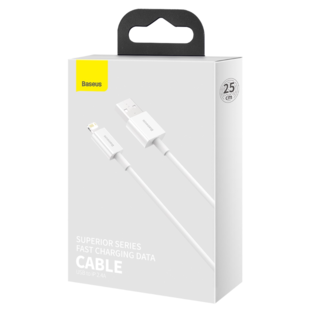 Baseus Superior USB - Lightning Cable White 25cm