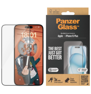 PanzerGlass™ iPhone 15 Plus - Ultra-Wide Fit m.EasyAligner