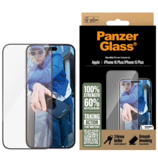 PanzerGlass iPhone 16 Plus / 15 Plus - Ultra-Wide Fit