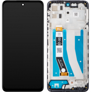 Motorola Moto G32 skærm med ramme - original (sort)