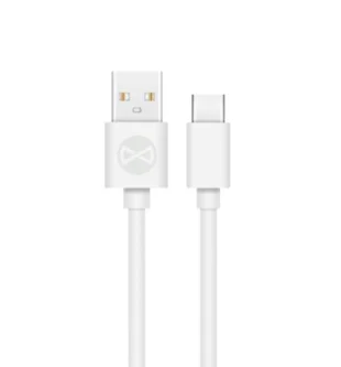 USB - USB-C kabel 1m - hvid (Bulk)
