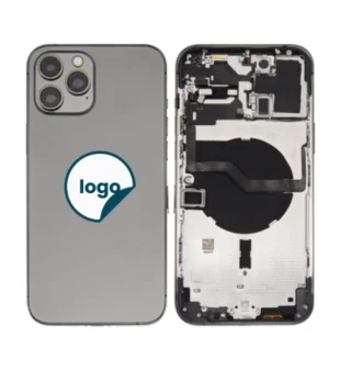 iPhone 12 Pro Max bagcover med small parts - Pull A (Graphite)