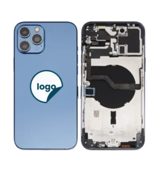 iPhone 12 Pro Max bagcover med small parts - Pull A (Pacific Blue)
