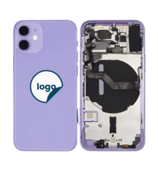 iPhone 12 Mini bagcover med small parts - Pull A (lilla)