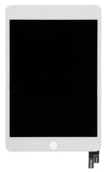 iPad Mini 4 LCD skærm -  Glas / LCD / Digitizer (Hvid) (Org. Refurbished)