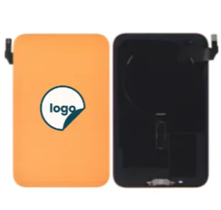 iPhone 17 Pro bagglas med metalplade+Trådløs oplader flex+Magsafe magnet+Flashlight flex - Pull A (Cosmic Orange)