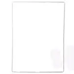 Bezel Frame til Apple iPad 2 Hvid